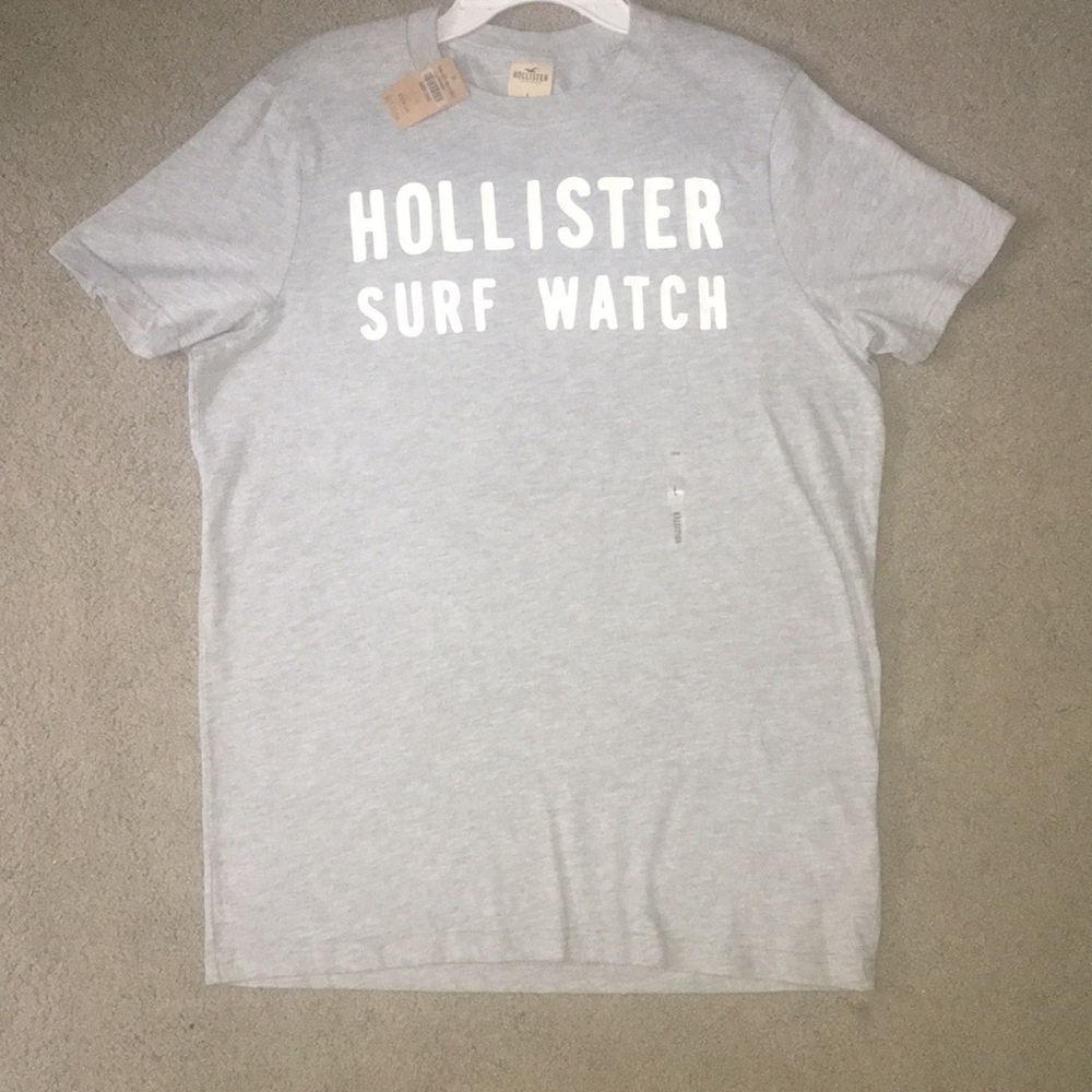 Men’s Hollister Gray “Surf Watch” T-Shirt Large